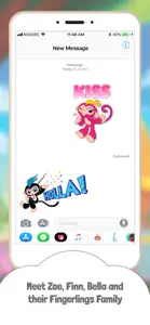 Fingerlings Emoji Stickers screenshot #1 for iPhone