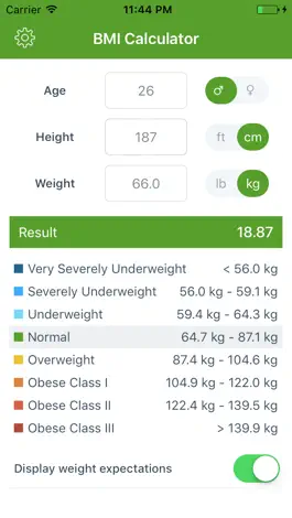 Game screenshot BMI with Weight Expectations apk