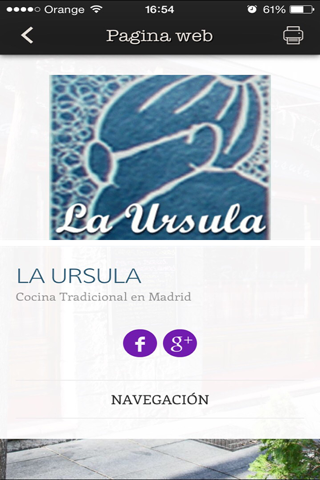 Restaurante La Ursula, Madrid screenshot 3