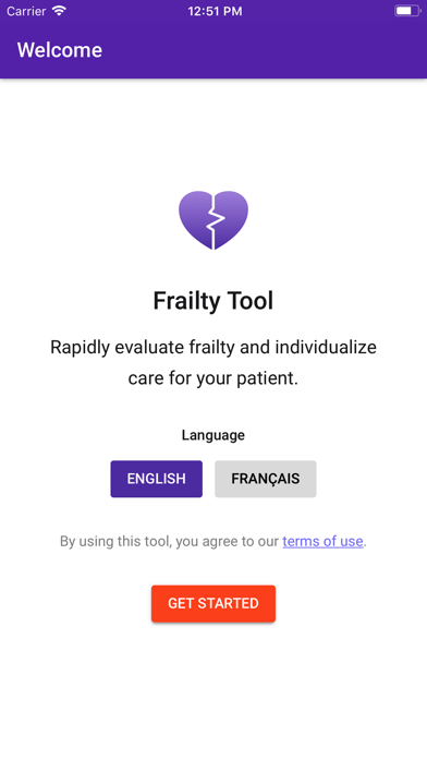 Screenshot #1 pour Frailty Tool