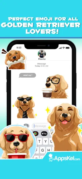 Game screenshot Golden Retriever Dog Emoji mod apk