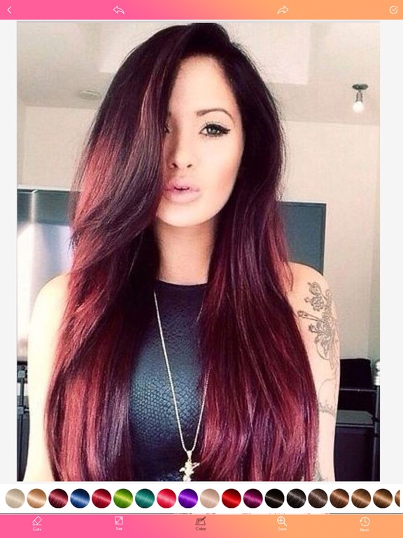 Hair Color Changer New iPad screenshot