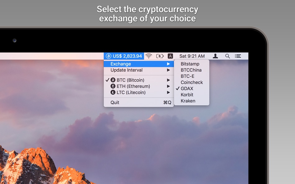 #2. CoinTicker (macOS) 由: Alec Ananian