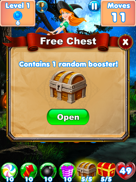 Candy Halloween Games Match 3 iPad screenshot 3 - Games app