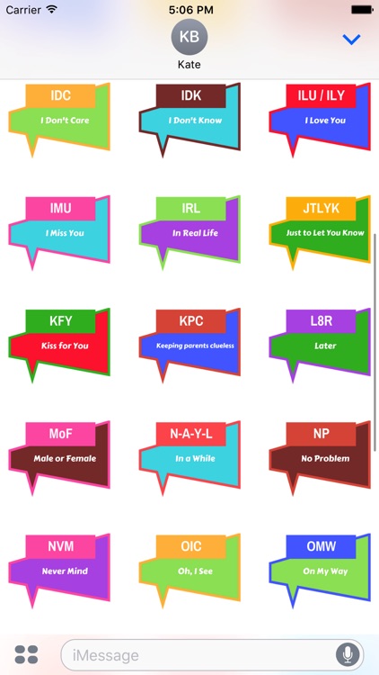 Slang Words Stickers