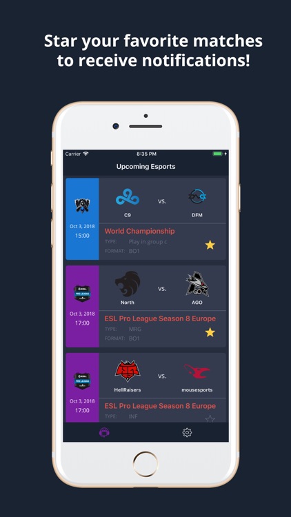Esports Calendar