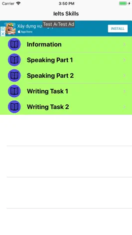 Game screenshot Ielts Skill Speaking - Writing mod apk