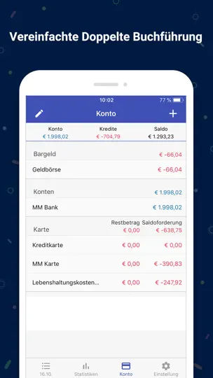 Screenshot von Haushaltsbuch : Money Manager auf dem iPhone 7