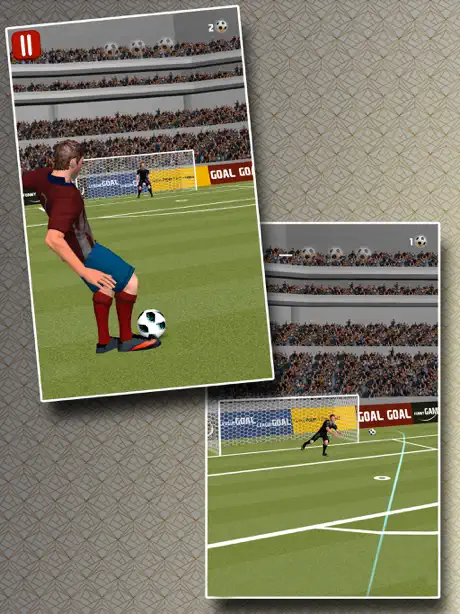 Free kicks 3D football game