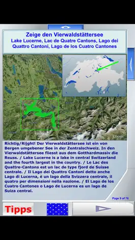 Game screenshot iLake quiz about Swiss lakes apk