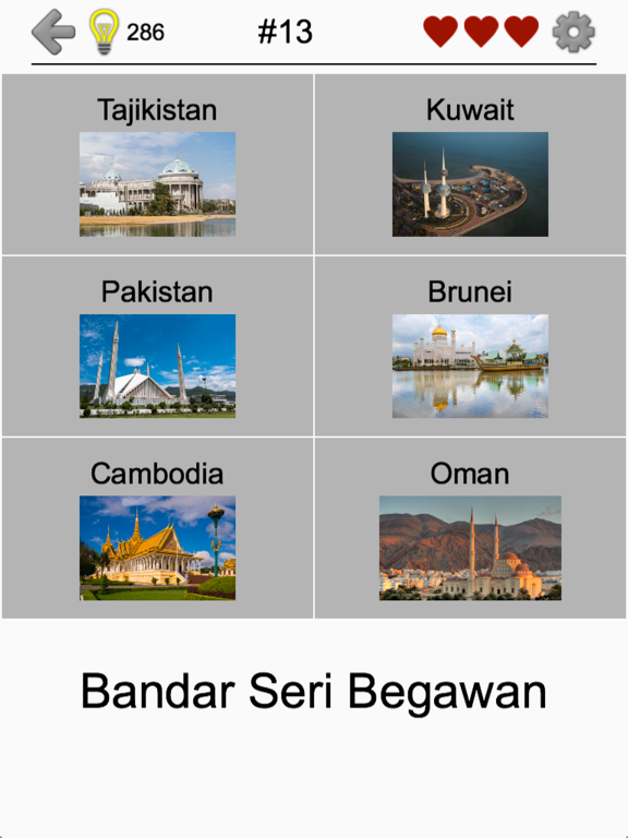 Capitals of All Continents iPad screenshot 5 - Games app