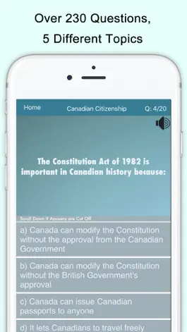 Game screenshot Canada Citizenship Test apk