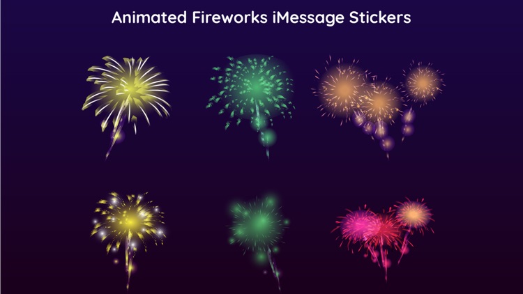 Animated Fireworks Party Text screenshot-3