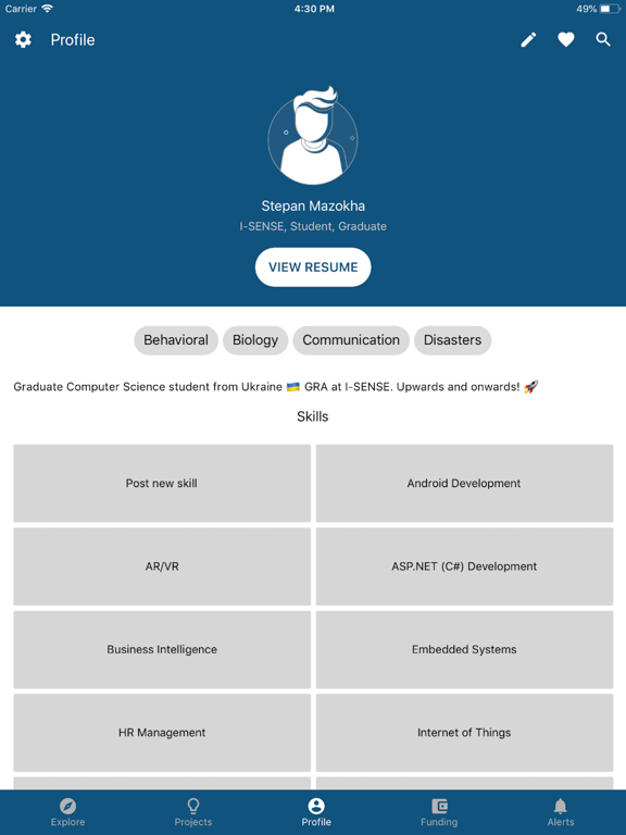 FAU Research Hub iPad screenshot 4 - Education app