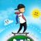 Skate around the world and avoid obstacles with gravity