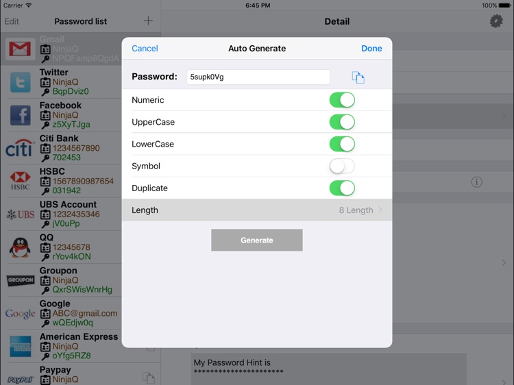 My Password List HD screenshot-4