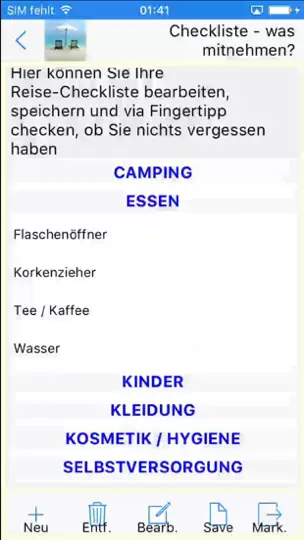 Screenshot von Urlaubs-App Für Strand+Mee(h)r auf dem iPhone 5