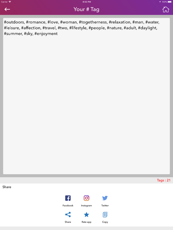TagLike - Like Hashtag iPad screenshot