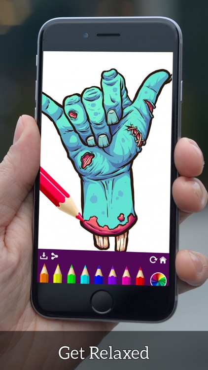 Zombie Coloring Book Pixie Art screenshot-5