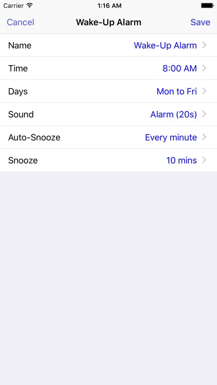 Aida Wake-Up Alarm