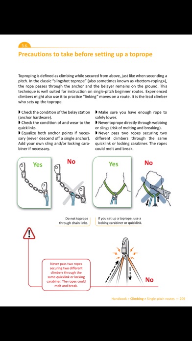 UIAA Alpine Handbook ... screenshot1