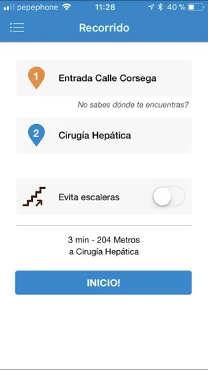 Captura de pantalla de Clínic Maps en iPhone 2
