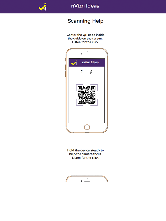 QR Code Reader : nVizn iPad screenshot