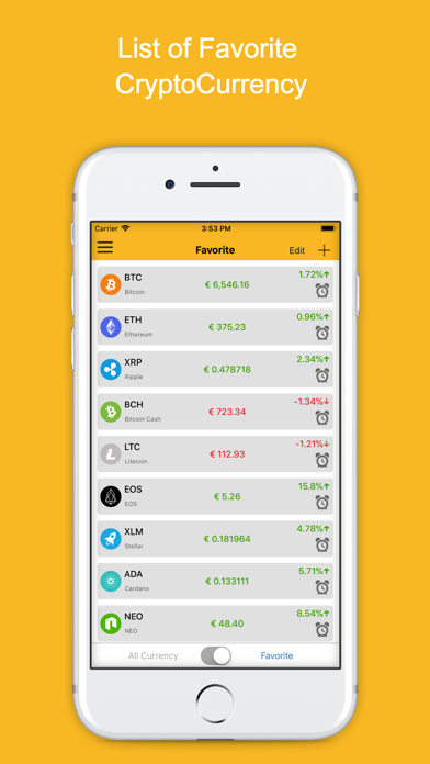 Screenshot #2 pour CryptoCurrency - Live Tracking