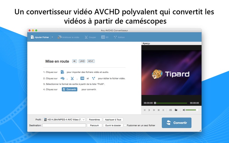 Screenshot #1 pour AVCHD Convertisseur-MP4/AVI