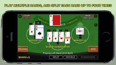 Screenshot #1 pour Blackjack 21 Multi-Hand (Pro)