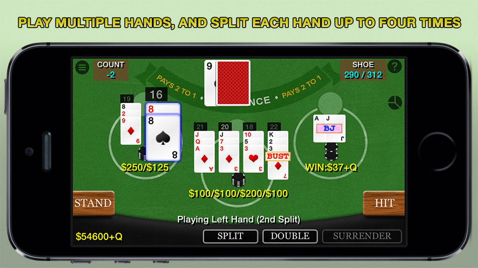 Blackjack 21 Multi-Hand (Pro) - 9.1.2 - (iOS)