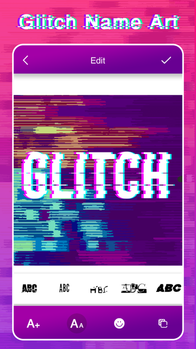 Screenshot #2 pour Glitch Effect Name Art