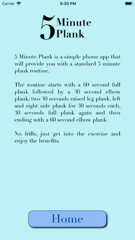 Game screenshot 5 Minute Plank apk