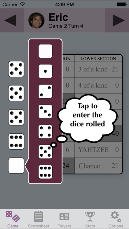 YZ Score - YAHTZEE® scoresheet