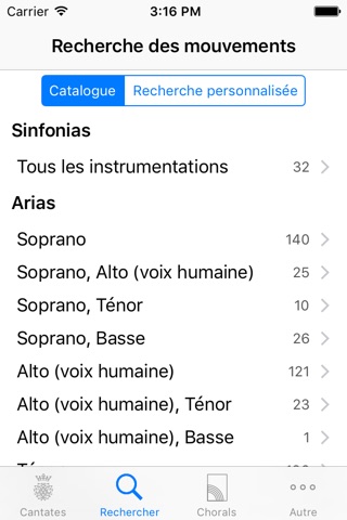 Cantatas screenshot 3