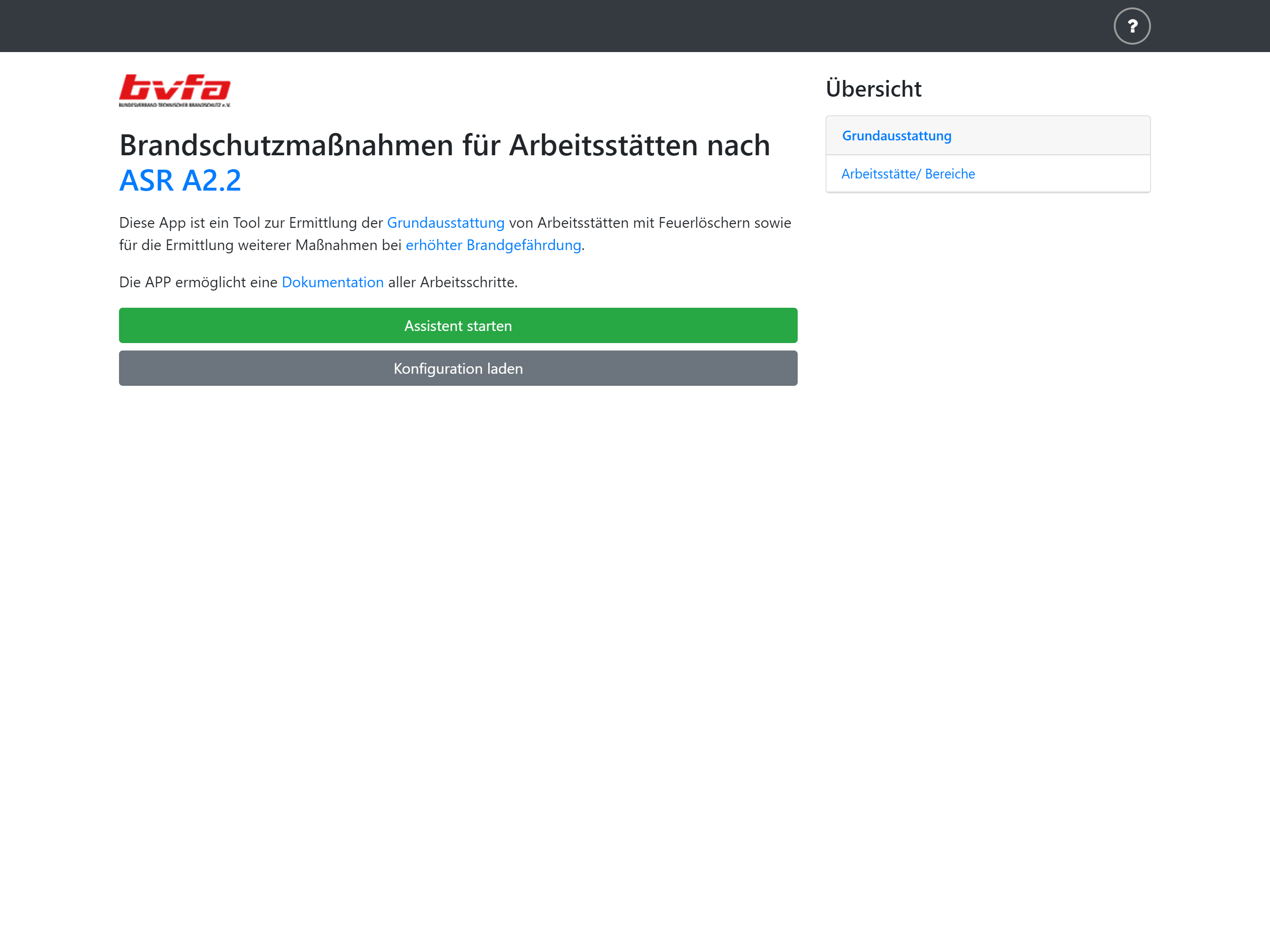 Feuerlöscher-Rechner ASR A2.2