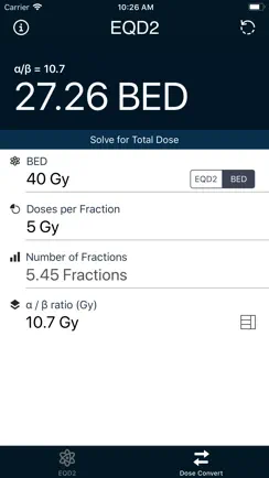 EQD2 Calculator iPhone image 4