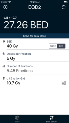 EQD2 Calculator screenshot 4