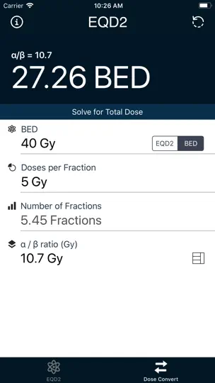 Скриншот EQD2 Calculator на iPhone 4