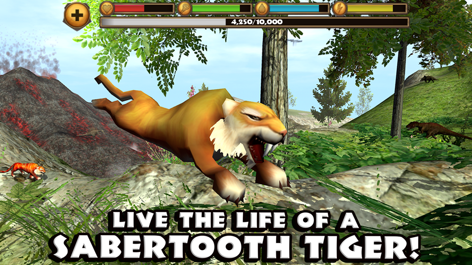 #1. Sabertooth Tiger Simulator (iOS) 由: Gluten Free Games