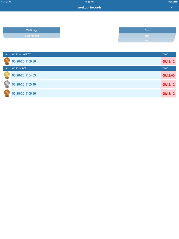 Screenshot #6 pour Workout Records