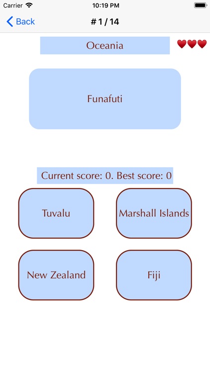 World Capitals Memorizer