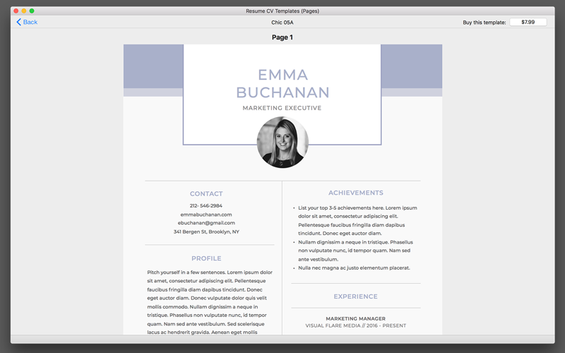 Resume Boss Templates 4 Pages screenshot 3