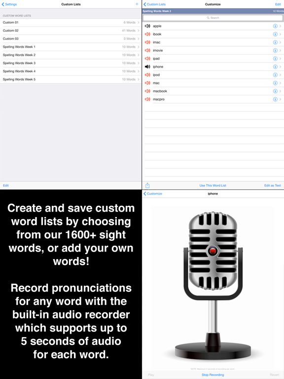 Screenshot #4 for SightWords Pro