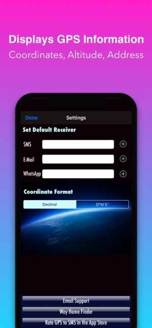 GPS to SMS on the App Store