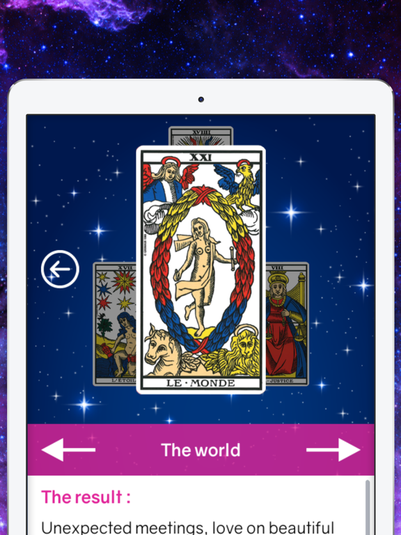 Daily Love Tarot Reading iPad screenshot