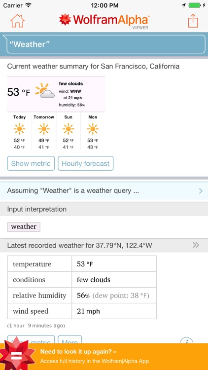 WolframAlpha Viewer
