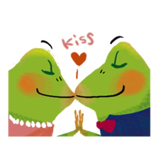 Frog and Love Sticker icon