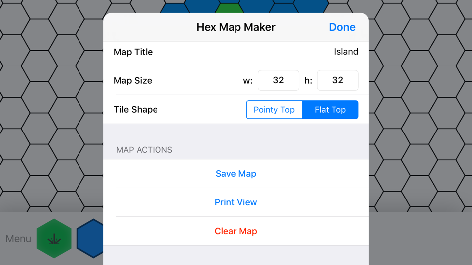 #6. Hex Map Maker (iOS) 由: Michael Friedman