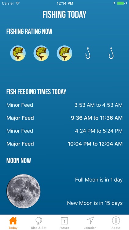 Solunar Best Fishing Times
